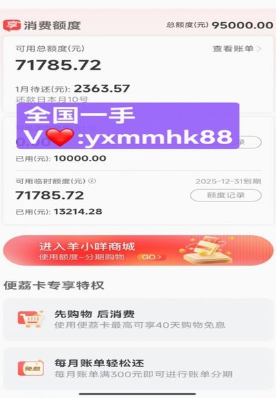羊小咩的购物额度怎么刷出来